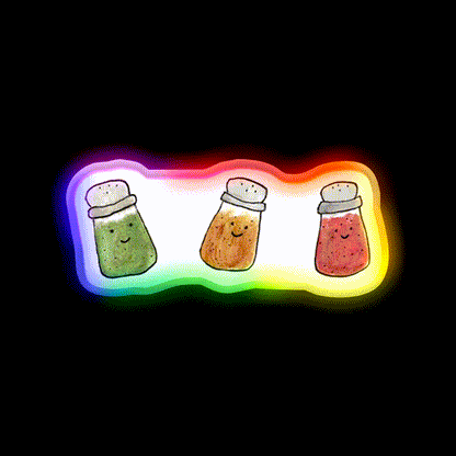 Spicy Boys Snack Food Led Neon Sign Rgb Color