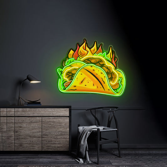 Spicy Taco Led Neon Sign Light Custom Led Signs