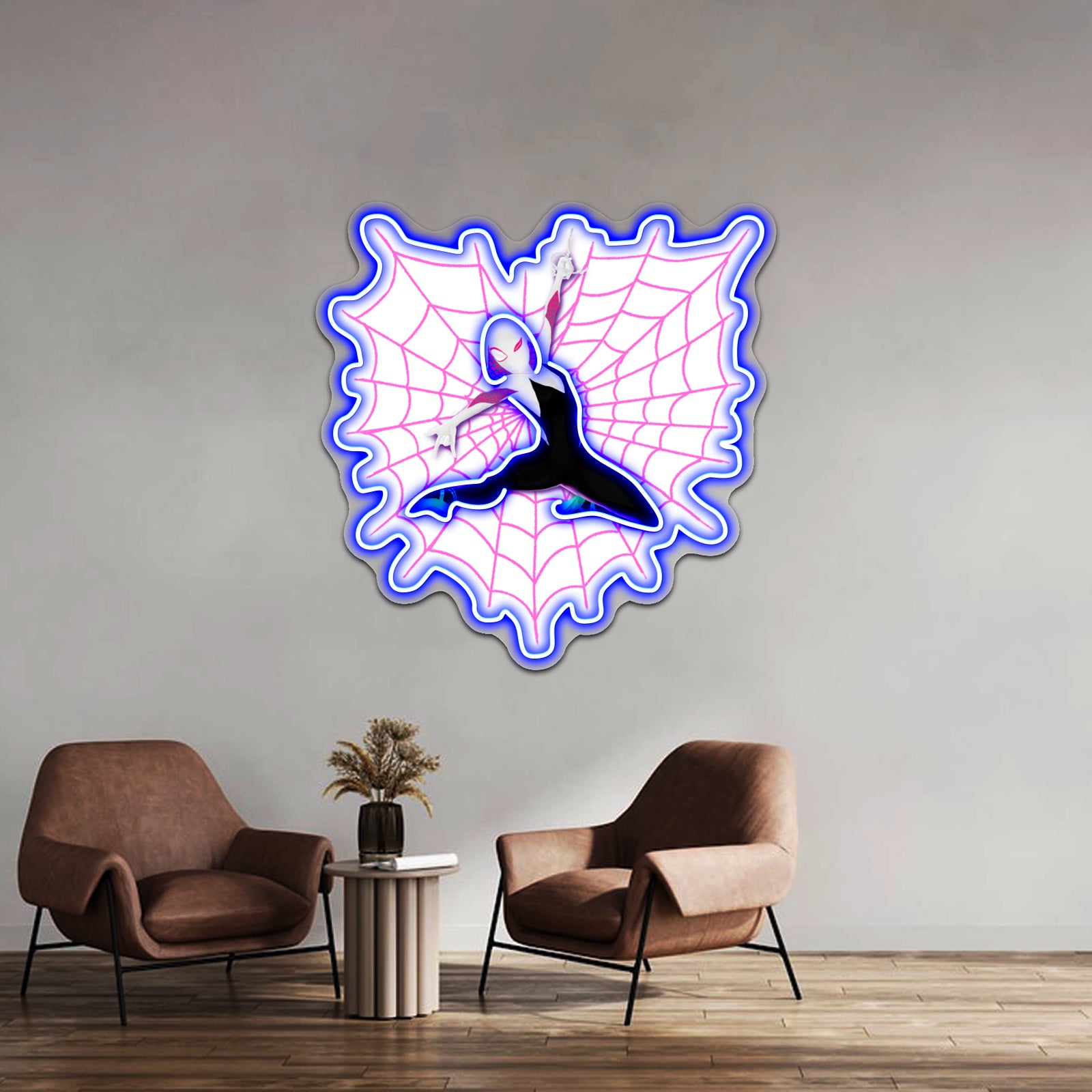 Spider Gwen Loves You Artwork Custom Led Signs | Shineneon