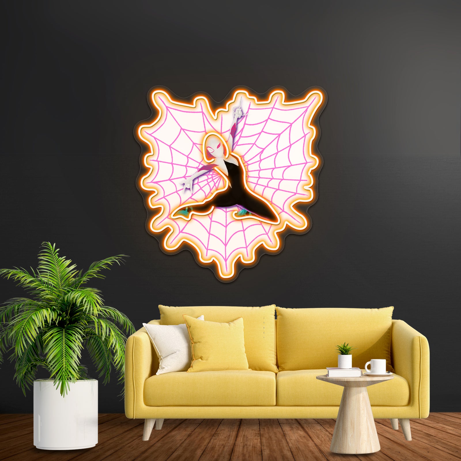 Spider Gwen Loves You Artwork Custom Led Signs | Shineneon