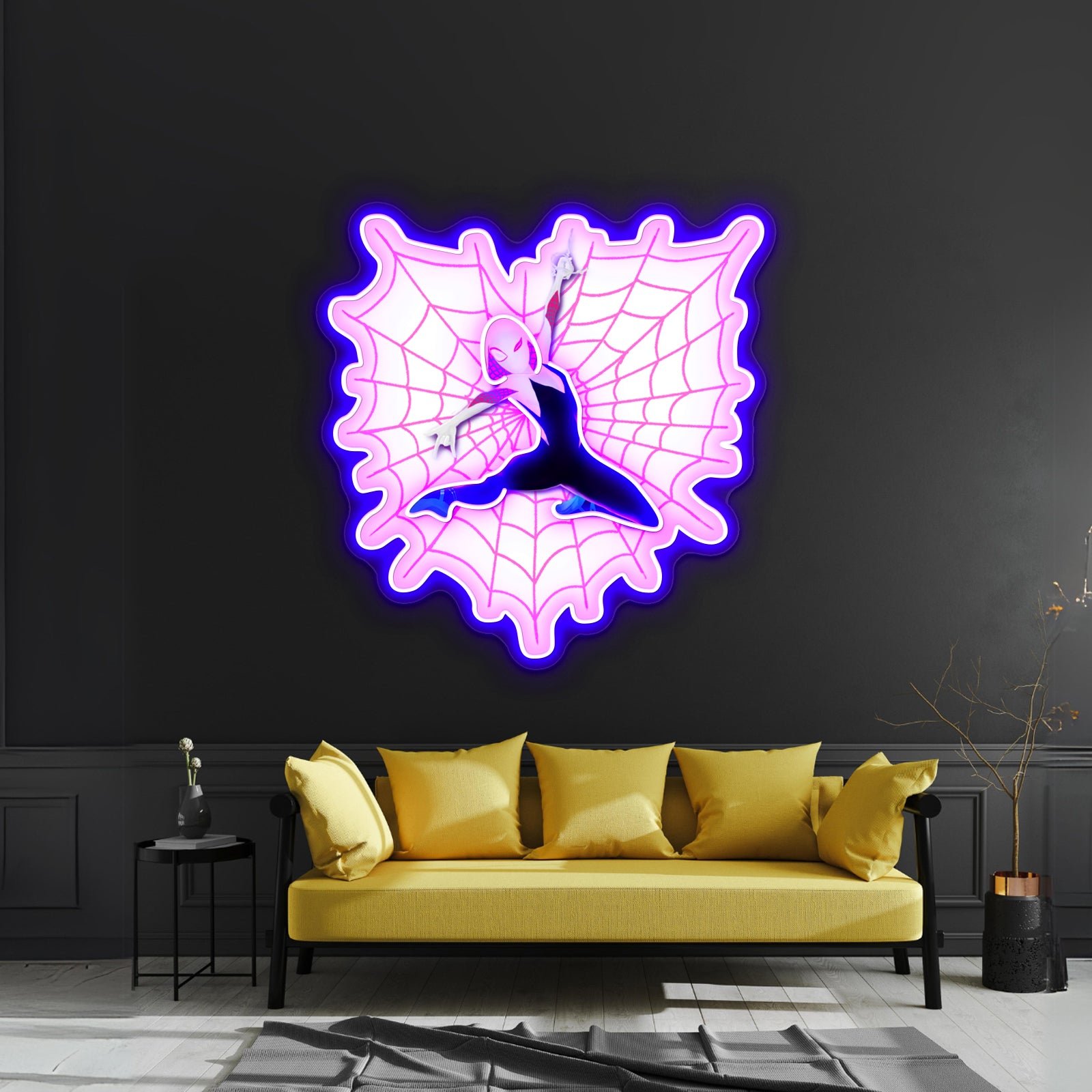 Spider Gwen Loves You Artwork Custom Led Signs | Shineneon