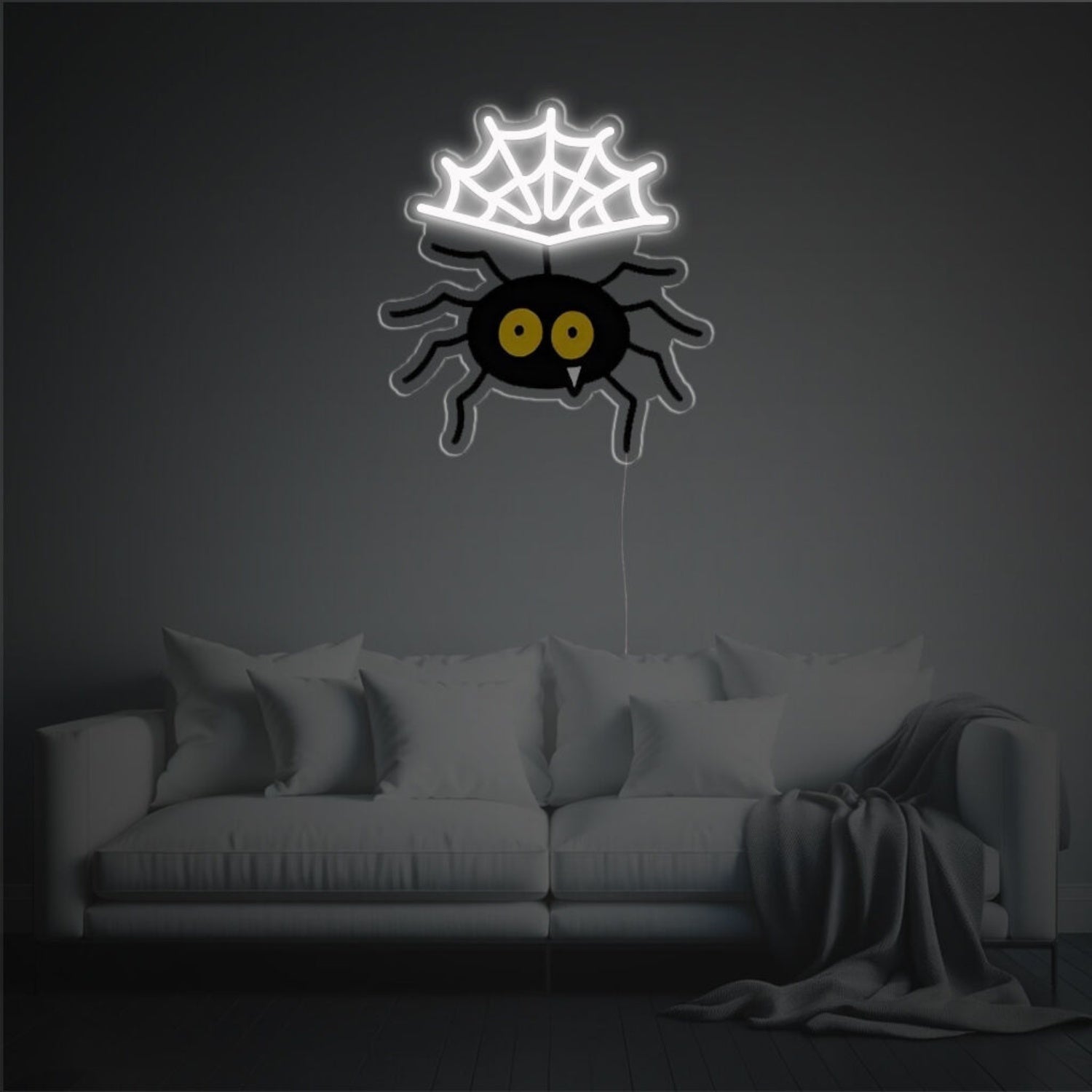 Spider Weaving Web Led Neon Acrylic Artwork | Shineneon