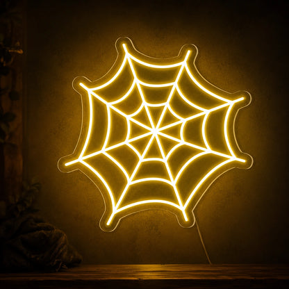 Spider Web Outline LED Neon Sign high-converting product image