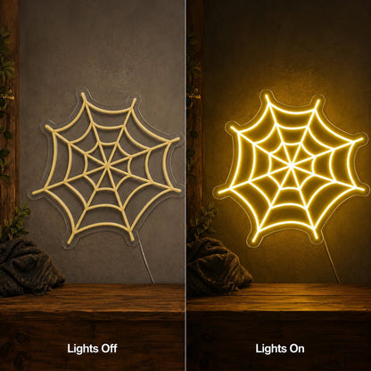 Spider Web Outline LED Neon Sign - Shineneon