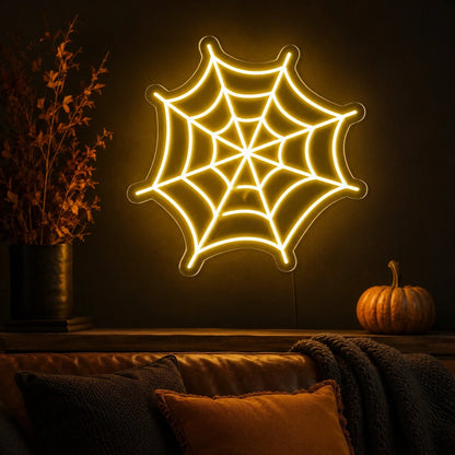 Spider Web Outline LED Neon Sign - Shineneon