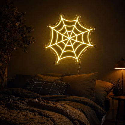 Spider Web Outline LED Neon Sign - Shineneon