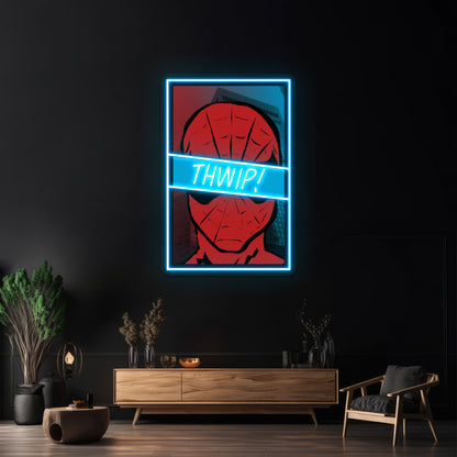 Spidey Thwip Artwork Custom Led Signs