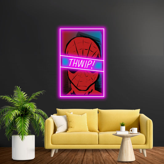 Spidey Thwip Artwork Custom Led Signs