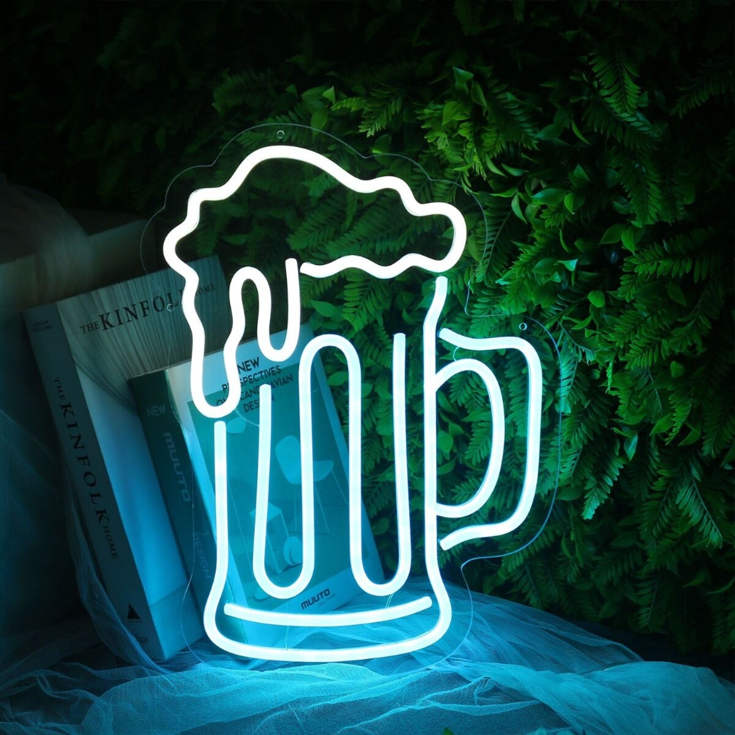 Spilled Beer Blue Led Neon Sign | Shineneon