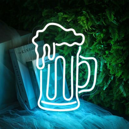 Spilled Beer Blue Led Neon Sign | Shineneon