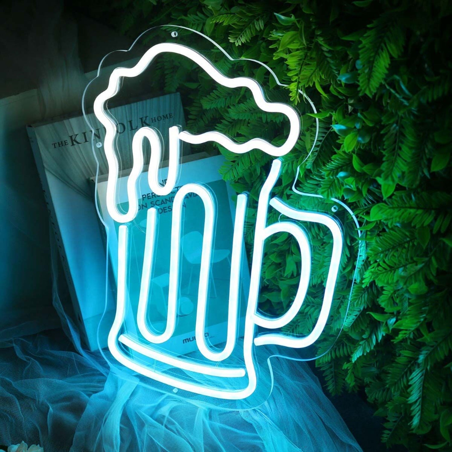 Spilled Beer Blue Led Neon Sign | Shineneon