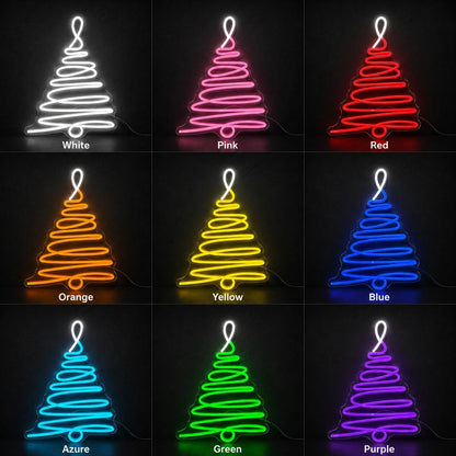 Spiral Christmas Tree LED Neon Sign - Shineneon