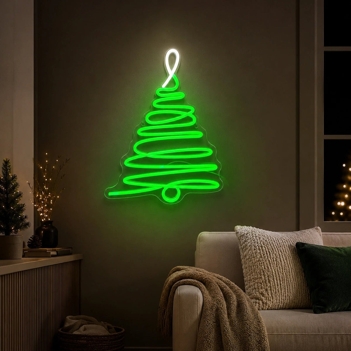 Spiral Christmas Tree LED Neon Sign - Shineneon