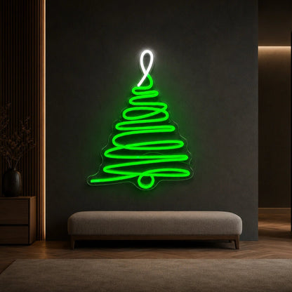 Spiral Christmas Tree LED Neon Sign - Shineneon