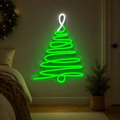 Spiral Christmas Tree LED Neon Sign - Shineneon