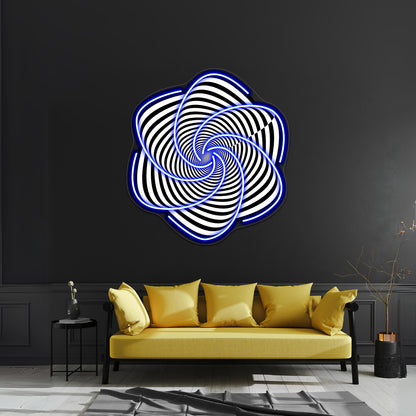 Spirally Contrasty Thingy Thing Wall Artwork Neon Signs