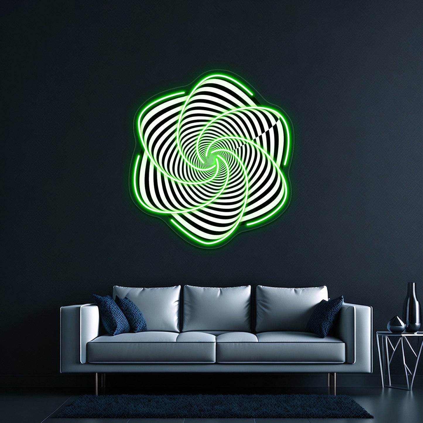 Spirally Contrasty Thingy Thing Wall Artwork Neon Signs