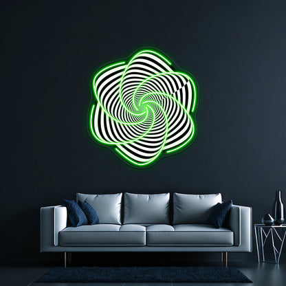 Spirally Contrasty Thingy Thing Wall Artwork Neon Signs