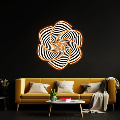 Spirally Contrasty Thingy Thing Wall Artwork Neon Signs