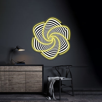 Spirally Contrasty Thingy Thing Wall Artwork Neon Signs