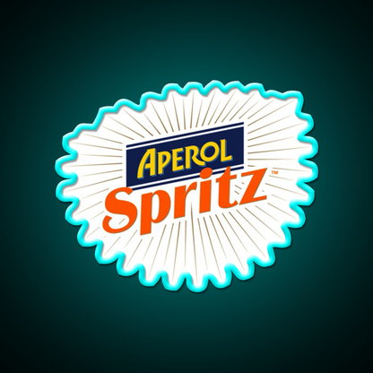 Spirit Of Aperol Cocktail Bar Decor Led Neon Sign Rgb Color - Size and dimension reference