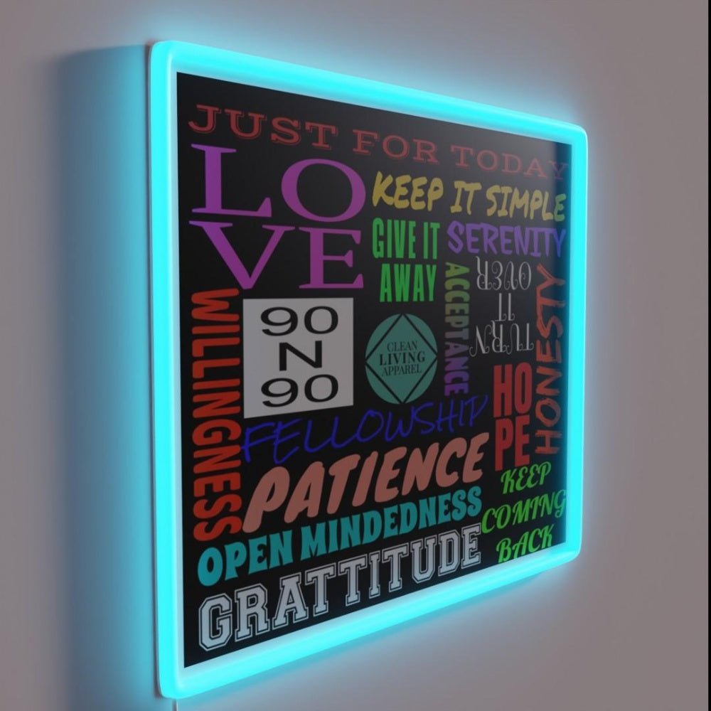 Spiritual Principles Of 12 Step Recovery Program Rgb Led Neon Sign - Shineneon