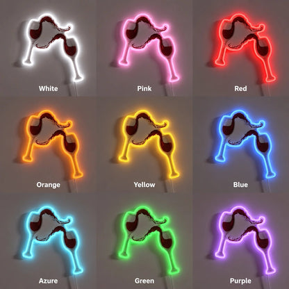 Splashing Wine Glasses LED Neon Sign - Shineneon