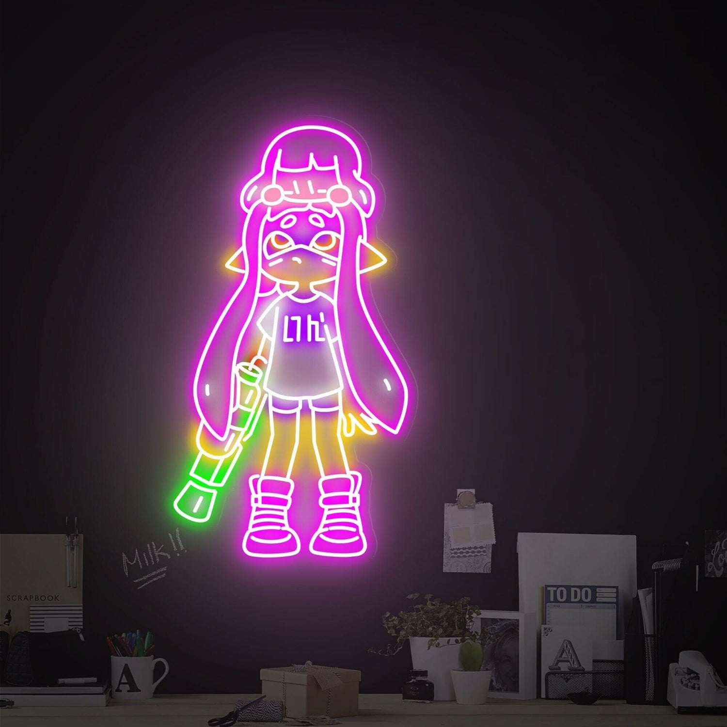 Splatoon And Kirby Led Neon Sign Game Room Home Decor - Shineneon