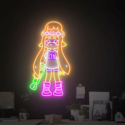 Splatoon And Kirby Led Neon Sign Game Room Home Decor - Shineneon