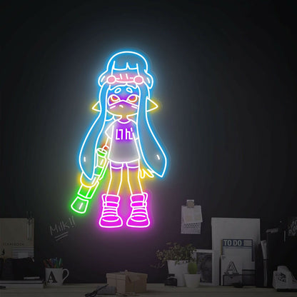 Splatoon And Kirby Led Neon Sign Game Room Home Decor - Shineneon