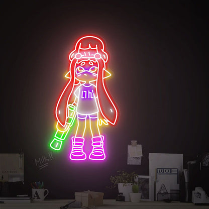 Splatoon And Kirby Led Neon Sign Game Room Home Decor - Shineneon