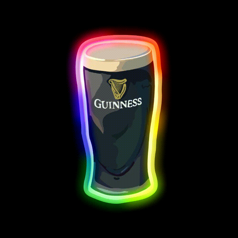 Split The G Beer Bar Decor Led Neon Sign Rgb Color