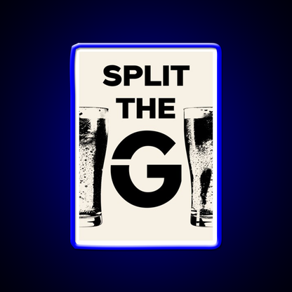 Split The G Beer Bar Decor Led Neon Sign Wall Art Rgb Color - LED neon sign view 5