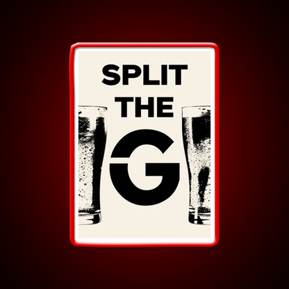 Split The G Beer Bar Decor Led Neon Sign Wall Art Rgb Color - LED neon sign view 10