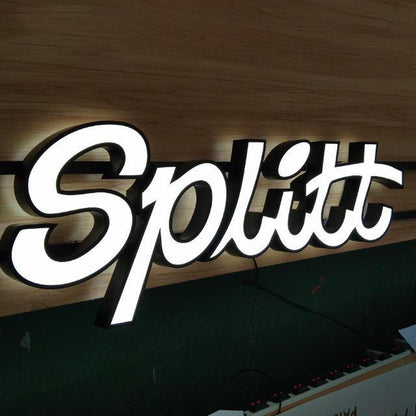 Splitt 3D Frontlit Letters Metal Led Sign - Shineneon