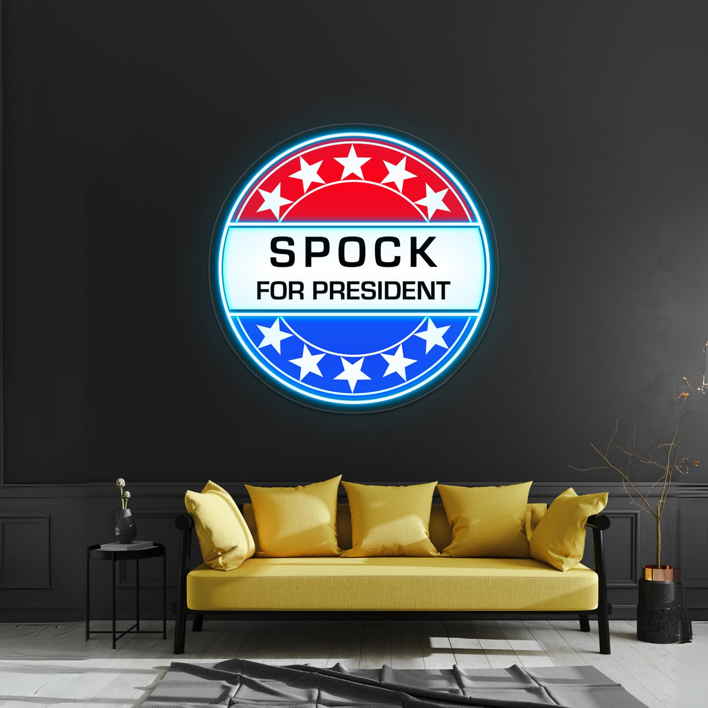 Spock For President Artwork Custom Led Signs