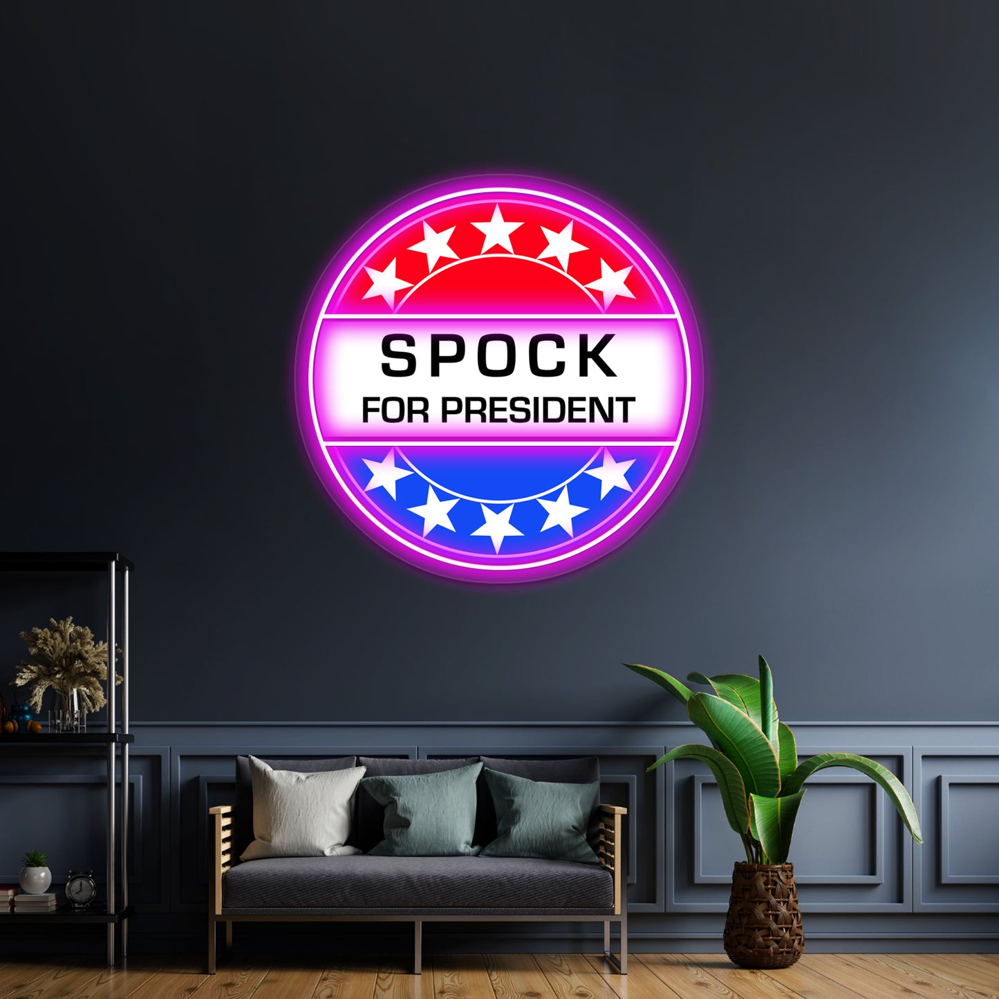 Spock For President Artwork Custom Led Signs