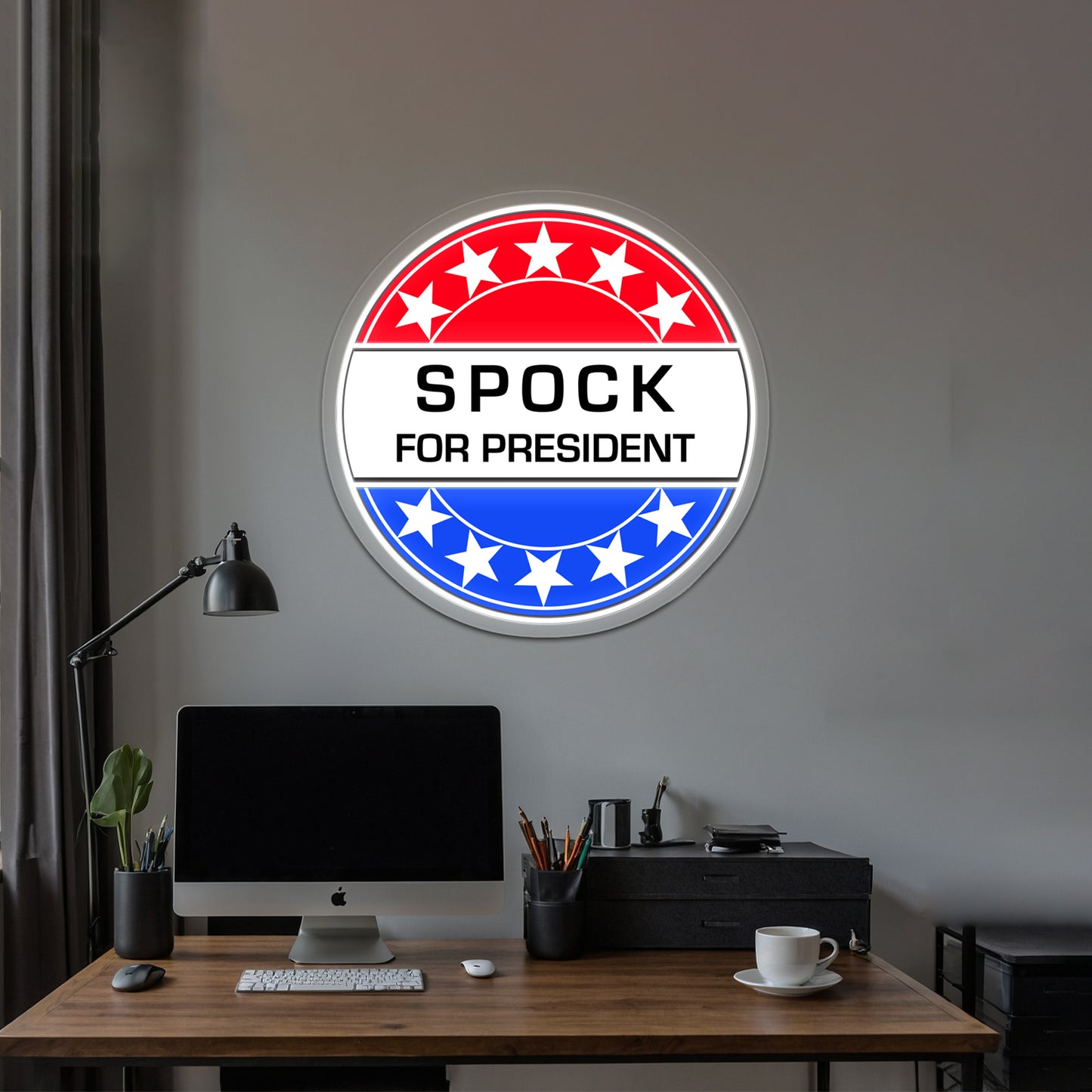 Spock For President Artwork Custom Led Signs