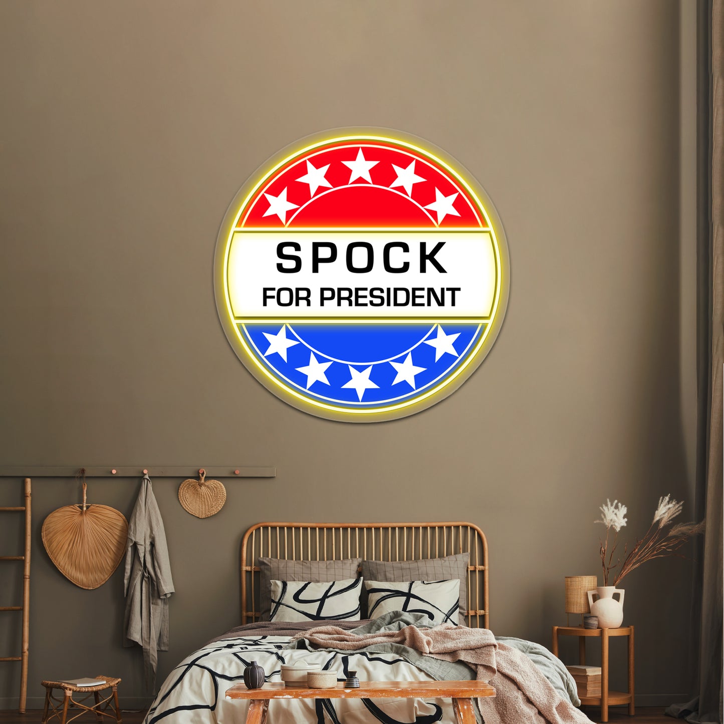 Spock For President Artwork Custom Led Signs