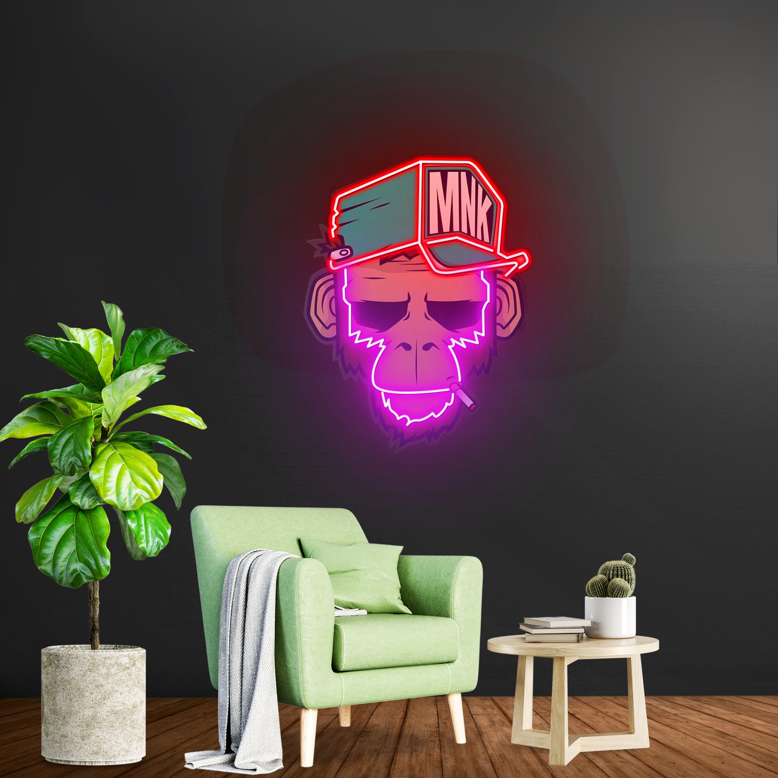 Spoiled Monkey Custom Led Signs Artwork For Sale