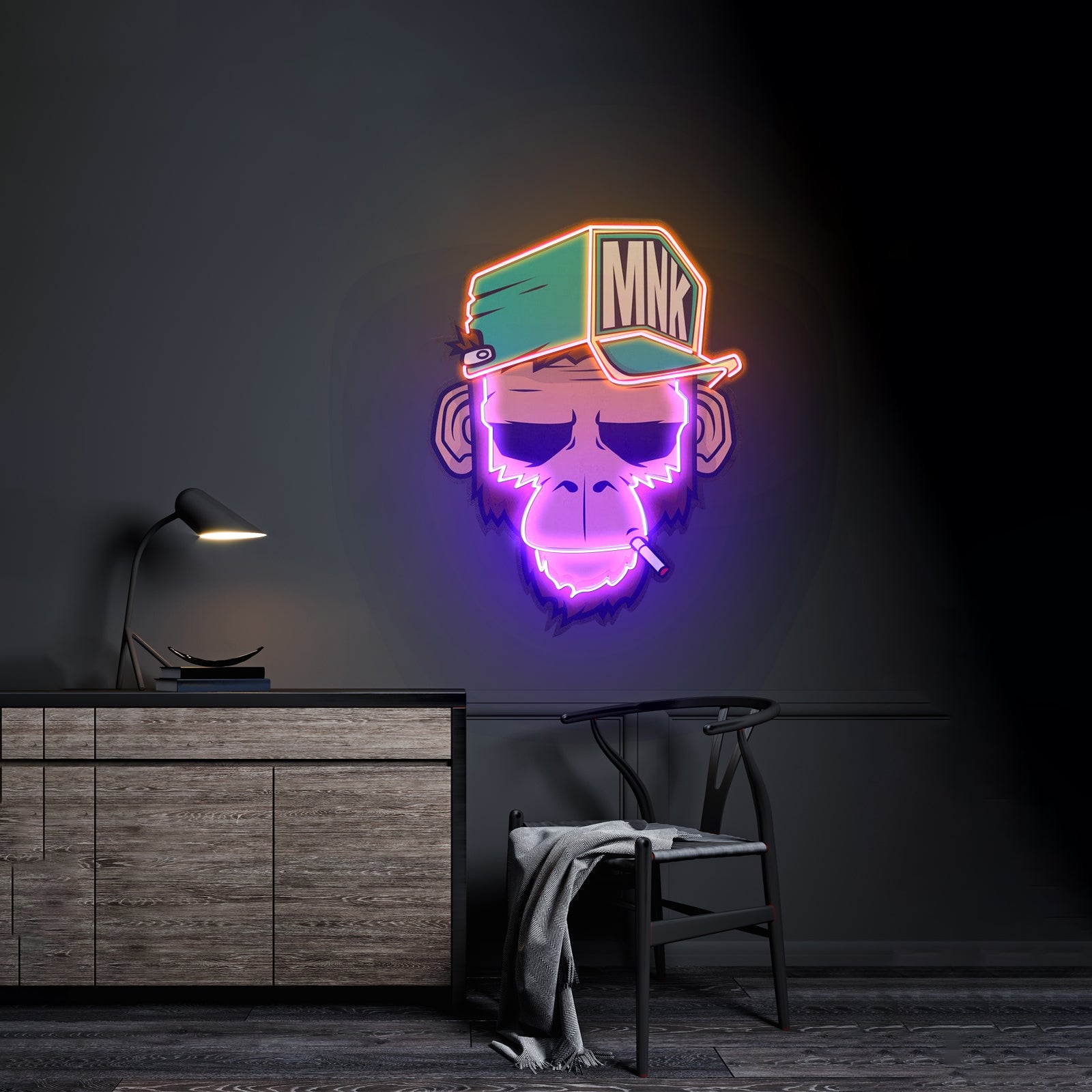 Spoiled Monkey Custom Led Signs Artwork For Sale