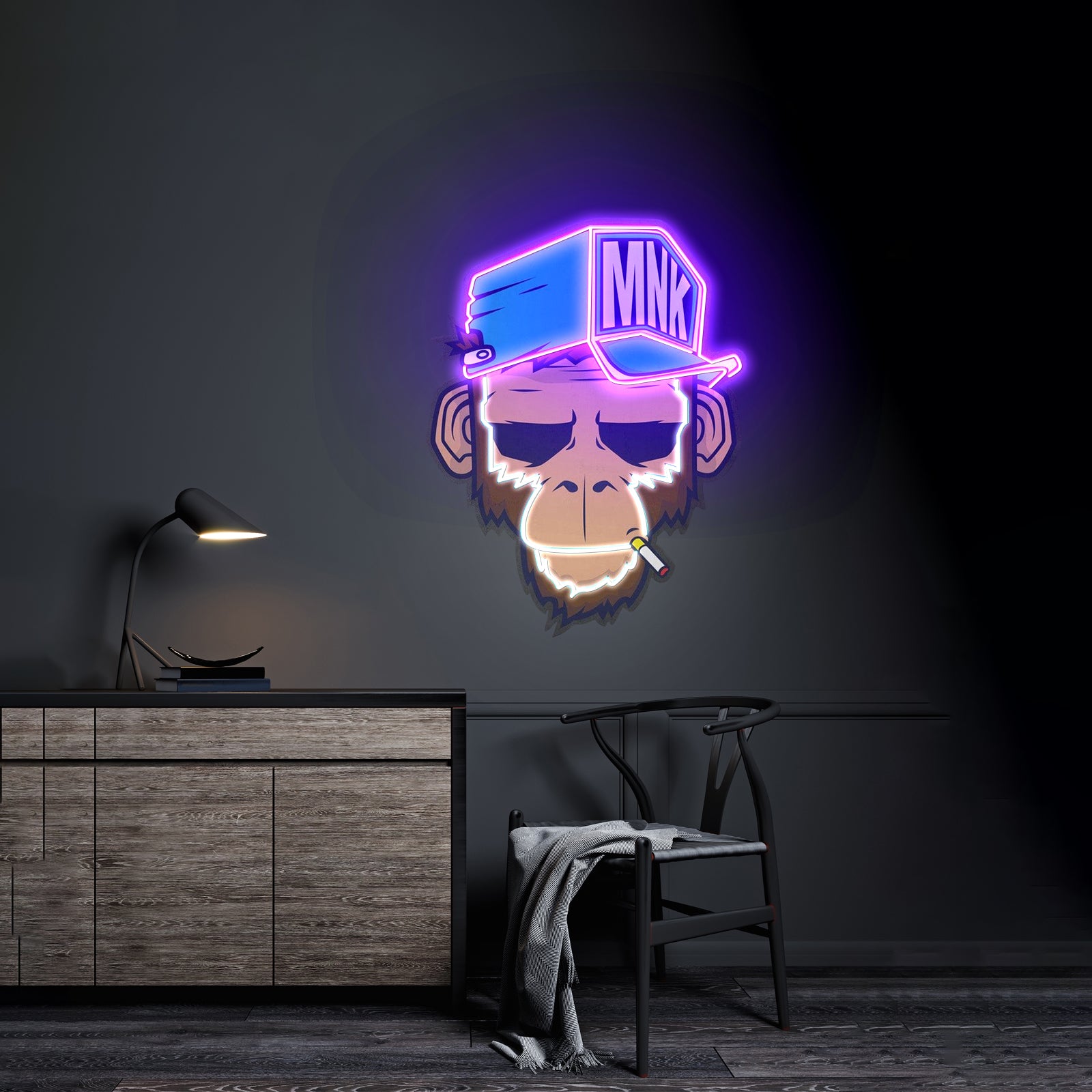 Spoiled Monkey Custom Led Signs Artwork For Sale