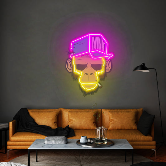 Spoiled Monkey Custom Led Signs Artwork For Sale