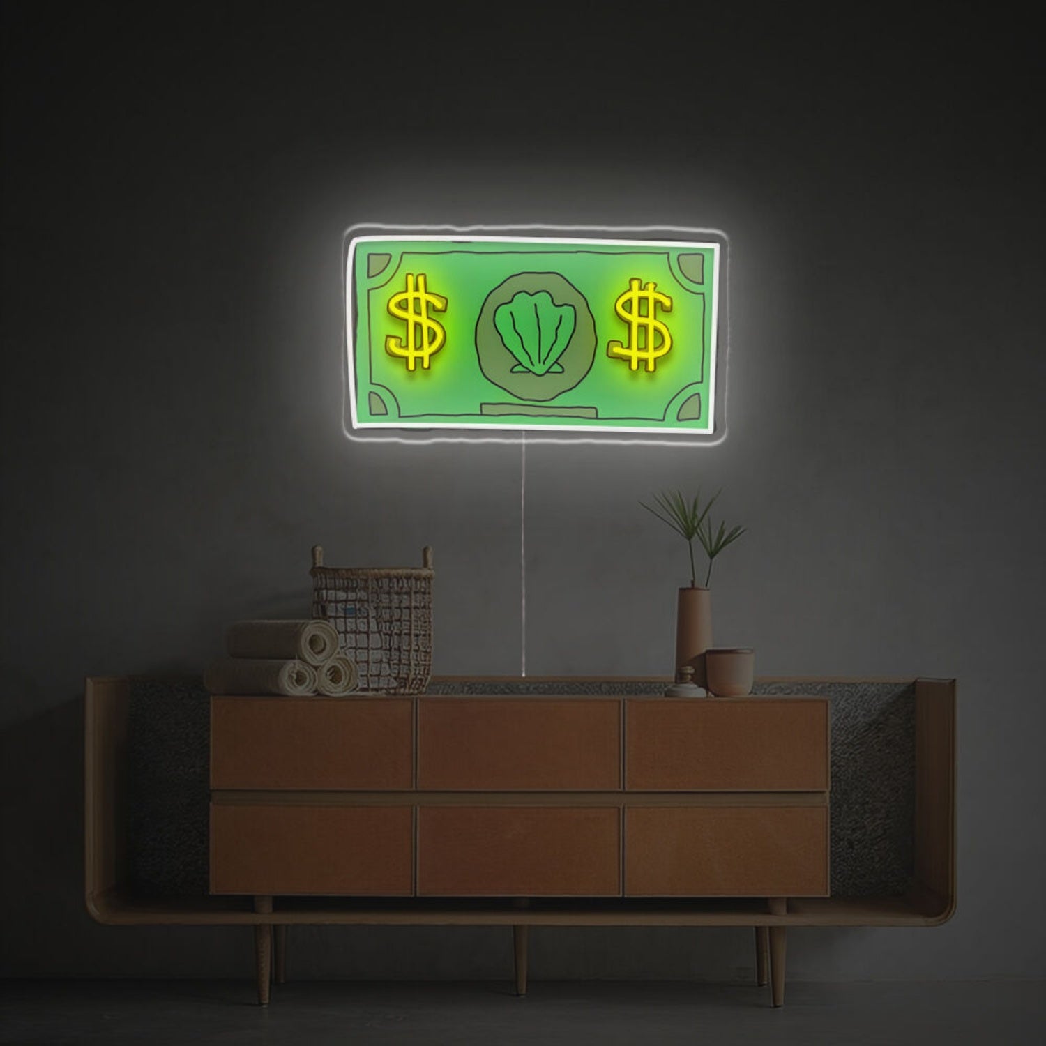 Spongebob Paper Money Led Neon Acrylic Artwork | Shineneon