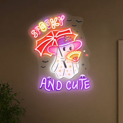 Spooky And Cute Halloween Acrylic Led Neon Sign | Shineneon