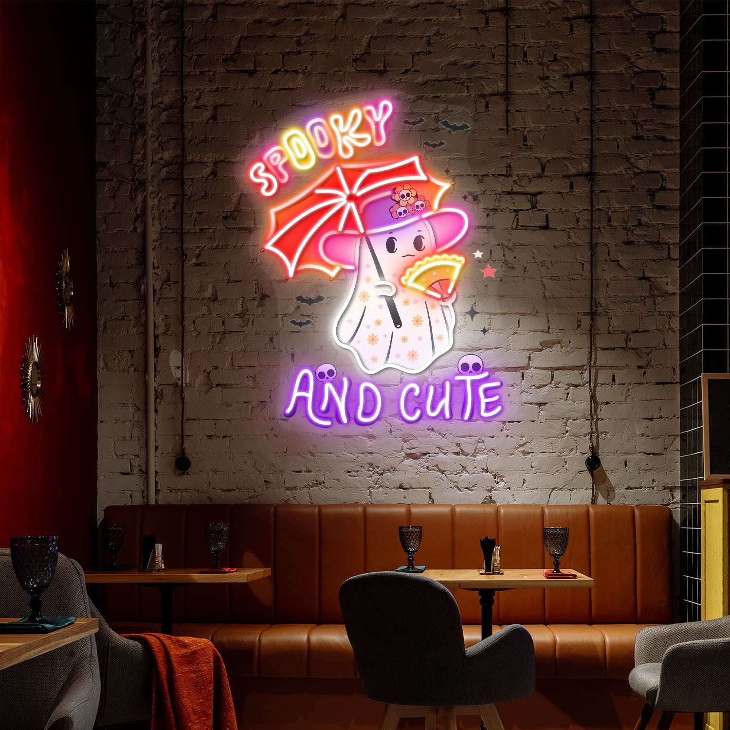 Spooky And Cute Halloween Acrylic Led Neon Sign | Shineneon