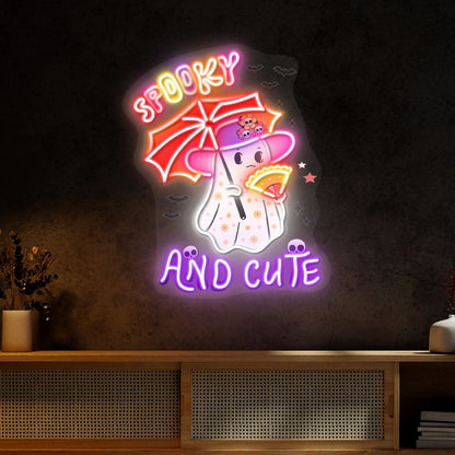 Spooky And Cute Halloween Acrylic Led Neon Sign | Shineneon