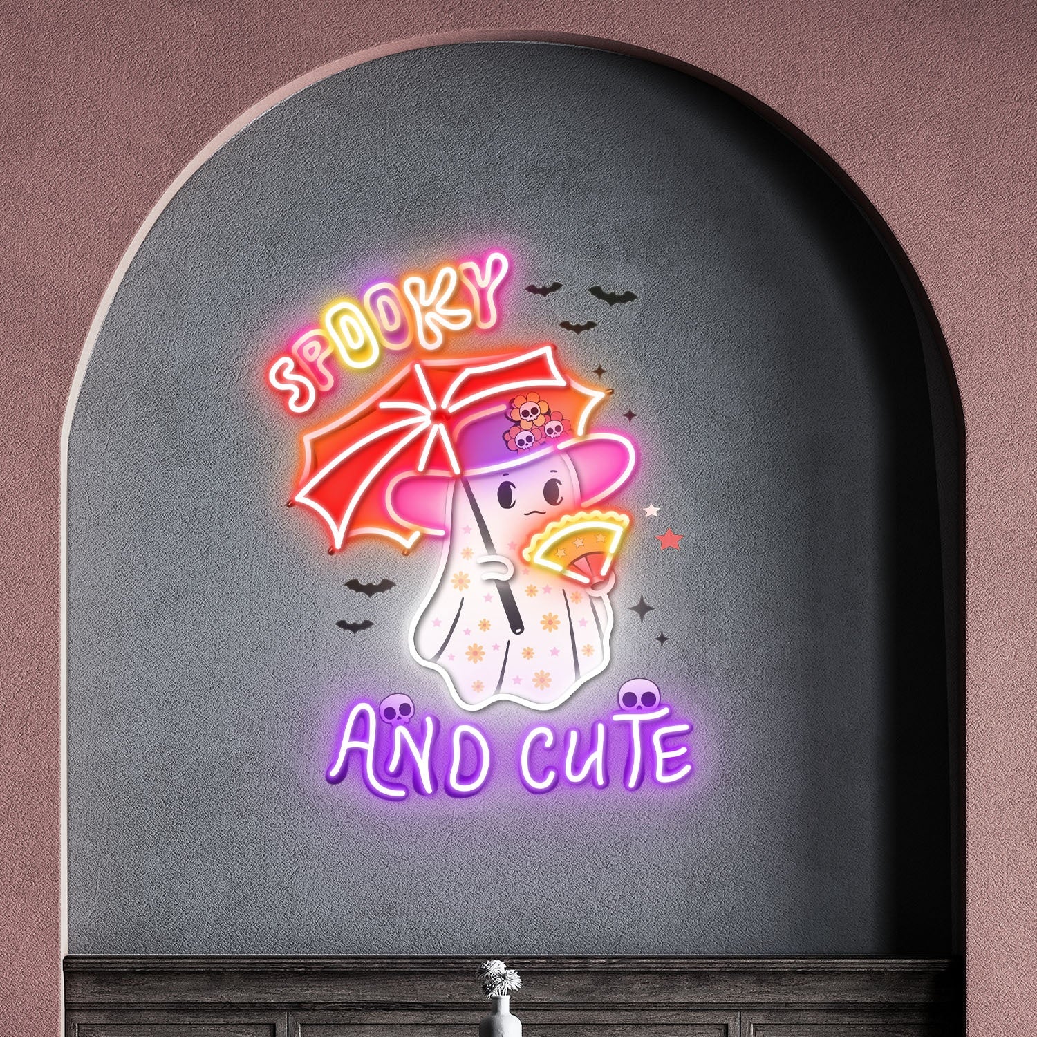 Spooky And Cute Halloween Acrylic Led Neon Sign | Shineneon