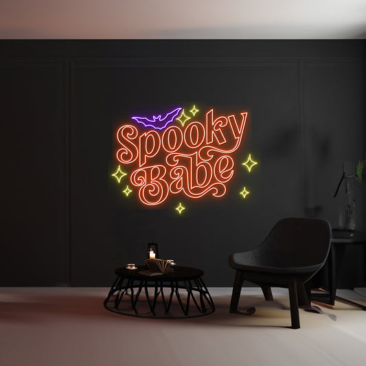 Spooky Babe Neon Sign