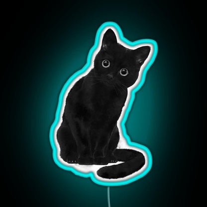 Spooky Cute Cat Rgb Led Neon Sign Pop Wall Art - Shineneon